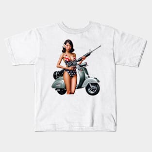 Scooter Girl Kids T-Shirt